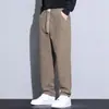 Pantalones Casuales de Pana Estilo Japonés para Hombre de Otoño, Moda de Marca Tendencia Versátiles Holgados de Pierna Recta, Pantalones Versátiles con Estilo