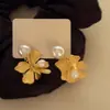 Qingtao Xi Ying Arete de Perla Estilo Coco Francés Aretes Diseño de Nicho Sentido de Diseño Aretes de Lujo Ligero Venta al por Mayor