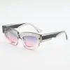 Gafas de sol de ojo de gato irregulares de nuevo estilo, Gafas de sol de marco grueso negro de alta gama, Gafas de sol con protección UV, Unisex