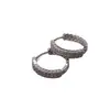 Exquisitos y Compactos Pendientes de Aro de Circonita para Mujer, Pendientes de Diseño de Lujo Ligero y de Gama Alta, Aros Elegantes para Caras Cuadradas y Redondas