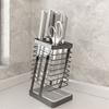 Soporte para Cuchillos de Cocina de Acero Inoxidable 304, Estante para Cuchillos de Cocina, Estante de Almacenamiento, Escurridor Doméstico, Soporte para Cuchillos de Encimera, Estante de Almacenamiento