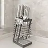Soporte para Cuchillos de Cocina de Acero Inoxidable 304, Estante para Cuchillos, Estante de Almacenamiento para Uso Doméstico, Soporte de Encimera para Cuchillos, Base para Cuchillos, Estante de Almacenamiento