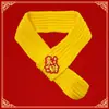 Bufanda de Año Nuevo para Gatos y Perros Transfronteriza, Bufanda Tejida Roja para el Festival de Primavera, Estilo Chino con Buen Significado Auspicioso, Hecha a Medida para Perros Grandes