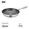 Sartén de Acero Inoxidable con Panal de Abeja de Pantalla Completa Transfronteriza Sartén Antiadherente con Menos Humo de Aceite Sartén para Freír Bistec Omelette Modelo Plus