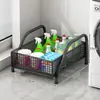 Estante Líquido para Lavar Baño Balcón Estante de Almacenamiento Hueco Lateral Estante de Almacenamiento Carrito Lateral Lavadora Baño