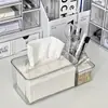 Caja de papel para viento hogar sala de estar dormitorio caja de pañuelos transparente caja de servilletas oficina decoración del hogar una pieza al por mayor