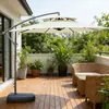 Versión mejorada del parasol tipo banana para ocio al aire libre, patio, seguridad, balcón exterior, jardín y uso en puestos, forma redonda