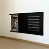Caja Eléctrica Decorativa Ultra Delgada Caja para Cable de Red Caja de Señalización Cubierta Extremadamente Delgada Empuje-Tire Caja para Corriente Fuerte y Débil Cubierta Minimalista WiFi
