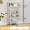 Venta Directa del Fabricante, Zapatero Multicapa Simple Serie 80 para Armar, Estante de Almacenamiento, Organizador, Tubo de Acero Tela No Tejida