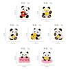 Guofeng Fu Panda Broche de Ano Novo Boa Sorte Cheio de Desenhos Animados Bonitos Tesouro Nacional Animal Emblema Presentes Infantis Acessórios
