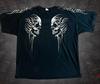 Camiseta de Calavera del Diablo de Manga Corta 2025 Nueva Estampado de Cabeza de Calavera Combinable Casual a la Moda Cuello Redondo Manga Corta Top