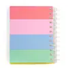 Caderno de notas de silicone pop it a6 para alívio de estresse