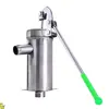Cabezal de bomba manual de pozo de acero inoxidable, extractor de agua operado a mano, bomba de agua para cabeza de pozo, bomba de pozo presurizada tradicional