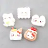 Acessórios DIY Acessórios de Resina DIY Fivela Criativa para Sapato Desenho Animado Cola de Creme Gatinho Fofo Material Biscoito Adereço de Cabeça Feito à Mão