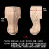 Patas de Muebles de Madera Maciza Patas de Gabinete Estilo Europeo Patas de Flor de Rosa Patas de Mesa Talladas en Madera Patas de Mueble de TV Patas de Gabinete de Baño Talladas Patas de Madera