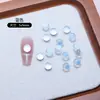 Joias de Arte para Unhas com Glitter Fino Perolado Contas Planas com Base Redonda Diamantes de Unha Doces Sonhadores Contas de Pérola Acessórios de Unha Usáveis