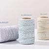 2mm fantasia core-wrapped algodão corda cor flor fio de algodão cor dot fio de algodão 100 metros macramê artesanal diy material corda