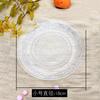 Placa de bolo de vidro estilo europeu prato de frutas prato de frutas criativo pastelaria placa de bolo suporte de três camadas de bandeja de camada dupla