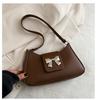 Bolsa Versátil Estilo Coreano para Mulheres 2025 Primavera Nova Tendência Fashionable Bolsa de Ombro com Laço Ins Bolsa de Axila