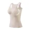 Camisola seamless de invierno para mujer con copas incorporadas, no necesita sujetador, fina y cálida, adecuada para usar debajo de la ropa exterior y como capa base