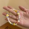 Pulsera de Cerámica de Conejito Elástica Linda Mejor Amiga Nicho Caricatura Pulsera para Pareja Nuevo Diseño Color Gesto