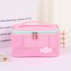 Nova Bolsa de Higiene Pessoal de Malha Composta de Três Camadas Bolsa de Cosméticos Bolsa de Armazenamento de Maquiagem Feminina Bolsa de Higiene Pessoal Portátil Atacado