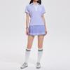 Conjunto Casual Caijue para Mulheres, Roupa de Tênis Transfronteiriça, Camisa Polo de Manga Curta Slim Fit, Conjunto Esportivo de Secagem Rápida para Badminton e Fitness