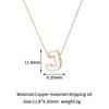 Colgante Avanzado de 26 Letras con Cuentas Chapado en Cobre Oro de 14K Colgante de Gota Aceite Collar con Letra Inglesa Colgante Único Accesorios de Joyería DIY