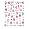 Funda para Teléfono Móvil Estilo Libro Rojo Pequeño, Calcomanía Decorativa Original Labubu para Computadora, Calcomanía en Relieve para iPad