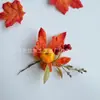 Ramas de flores decorativas de Acción de Gracias de producto nuevo transfronterizo, decoraciones para el festival de la cosecha de otoño, calabaza, hojas de arce, ramas cortas de Halloween