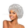 Gorro de ducha de confinamiento de ala ancha más vendido de Amazon, diadema de alta elasticidad, gorro para el cuidado del cabello de salón de belleza, gorro de noche de satén para mujer