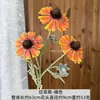Crisântemo de Ráfia Artificial de 3 Cabeças Flores Artificiais de Casamento, Materiais Florais Artificiais para Decorações de Casamento, Flores de Seda para Decoração de Teto de Auditório e Banquete