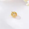 Pingente Oco de Duas Cores Acessórios para Joias DIY Pulseira Oca Transparente Colar Brincos Materiais Manuais DIY Atacado