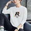 Fabricante Original Moletom Masculino Primavera e Outono Novo de Alta Qualidade Moletom Solto Casual Versátil Camada Base Masculina Manga Longa