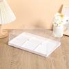 Caja Desechable de Plástico Transparente para Tartaleta de Huevo para Mascotas 4/6 Piezas Embalaje para Horneado de Postres Caja Cuadrada para Pastel