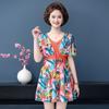 Roupa de Banho para Mães de Meia-Idade e Idosas, Maiô Peça Única Plus Size Estilo Saia que Cobre a Barriga e Emagrece, Roupa de Banho para Fontes Termais, Venda por Atacado do Fabricante