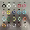 Em estoque: Argolas de mola de liga de zinco coloridas com acabamento assado, fechos de mola de botão de pressão, acessórios para chaveiro e fechos de mola coloridos