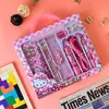 Set de papelería para aprender Caja de regalo al por mayor Suministros de aprendizaje para niños Paquete de regalo Regalo de cumpleaños para jardín de infantes Premios escolares