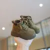 Zapatos Infantiles Botas tipo Martin 2026 Otoño/Invierno Nuevos Zapatos Infantiles Zapatos para Bebé Niña Calidez con Felpa Adicional Zapatos para Niño Suela Suave Botines Cortos