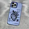 Diseño de Corazón tipo Boceto Adecuado para Apple 15 Plus, Funda de Teléfono Transfronteriza 16 Pro Max, Marca de Nicho iPhone 17, Trendy 13, Trendy 14