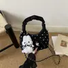 Nova bolsa balde retrô minimalista, bolsa casual fashion, bolsa de ombro e transversal feminina texturizada nova do outono de 2026