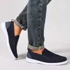 Zapatos Personalizados para Hombre, Nuevos Modelos de Primavera y Otoño, Zapatos sin Cordones Transfronterizos, Zapatos Transpirables y Cómodos de Suela Suave, Zapatos de Malla a la Moda