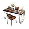 Escritorio Vintage Bauhaus de Madera Maciza para Apartamentos Pequeños, Escritorio Simple para Computadora de Escritorio de Uso Doméstico, Mesa de Trabajo, Mesa Retro