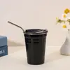 Copo de Água de Aço Inoxidável 304 para Exterior Abertura com Borda Enrolada Estilo Ins Copo de Café e Bebida Fria 500ml Espessado Estilo Camping Copo de Cerveja