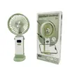 2027 Nuevo Modelo Ventilador de Mano Digital Pantalla 199 Niveles Control de Velocidad Continuo Carga USB Cordón Plegable Mini Portátil