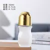 Botella de Vidrio con Rodillo de 50 ml para Aceite Esencial, Botella Dispensadora de Aceite de Masaje, Botella Vacía con Rodillo Esmerilado para Esencias, Botella de Muestra, Botella Transparente