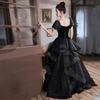 Vestido de Gala para Mulheres 2026 Novo Modelo para Performances de Banquete, Exames de Arte, Cerimônias de Formatura, Elegante e Moderno, Emagrecedor e Estiloso