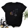 Bicicleta Feminina Moda Europeia Americana Camiseta Preta Menina Harajuku Estilo Coreano Top Gráfico 2021 Camiseta Feminina Kawaii