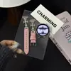 Correa de Reloj Adecuada para Huawei Gt7 con Forma de Cruz Incrustada de Diamantes Gt5 Correa de Cuero Moda y Versátil para Chicas con un Toque de Alta Gama