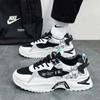 Zapatos de Hombre 2023 Verano Nuevos Tenis de Malla Transpirable para Hombre Estilo Coreano Versátil Blancos Elevados para Correr Papá Zapatos de Moda
